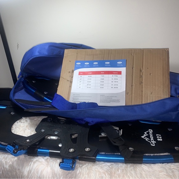 Gpeng 827 SnowShoes With Bag No Poles Frame Size 27”x8” 175-225 lbs NEW - Picture 2 of 3